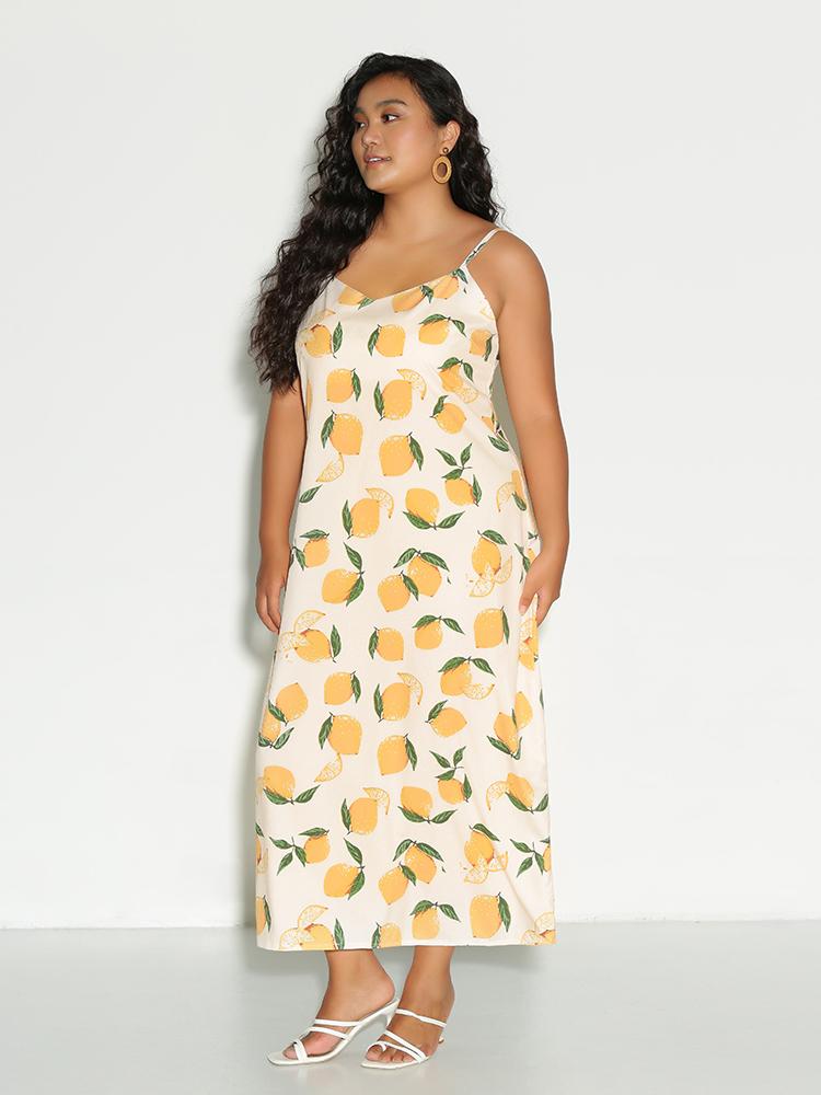 Lemon Back Knotted Dress