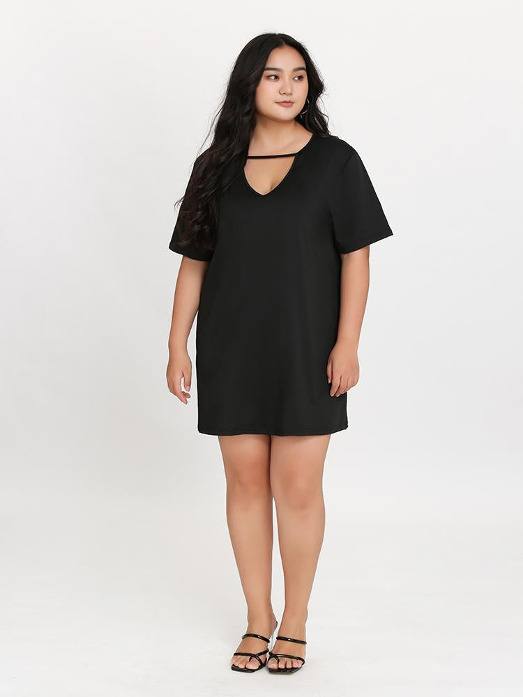 Black Solid Dress