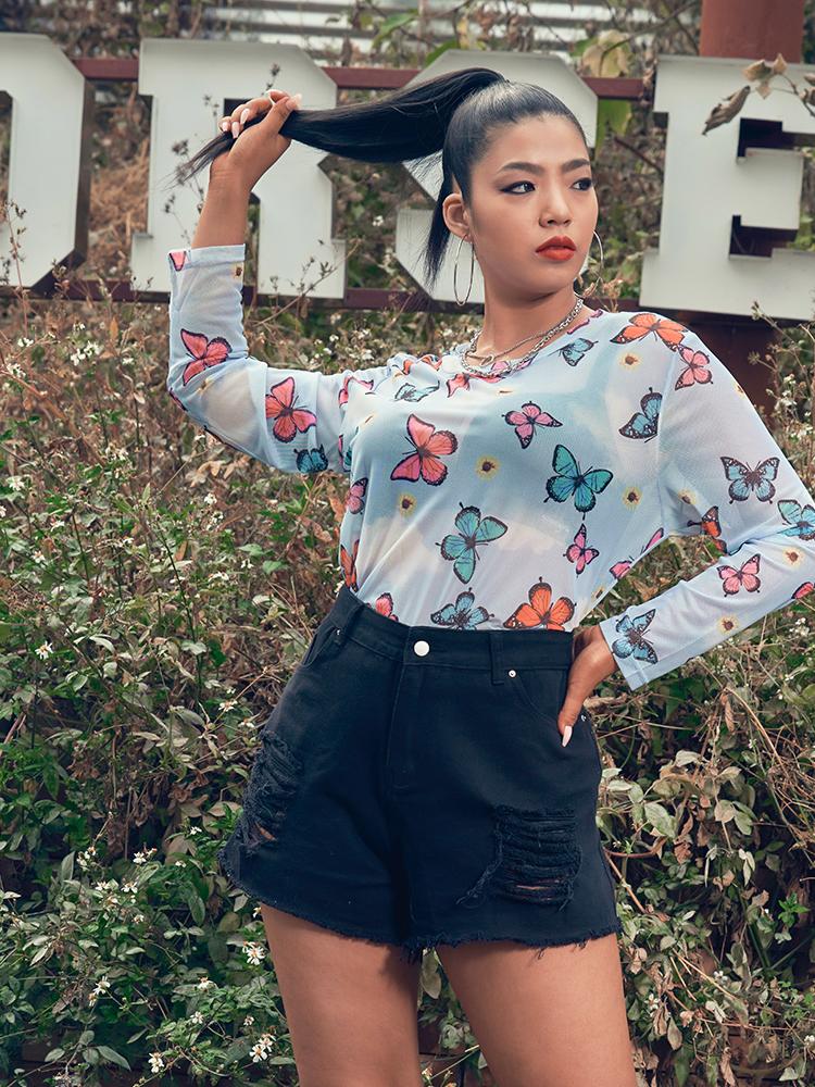 Chiffon Printed T-shirt