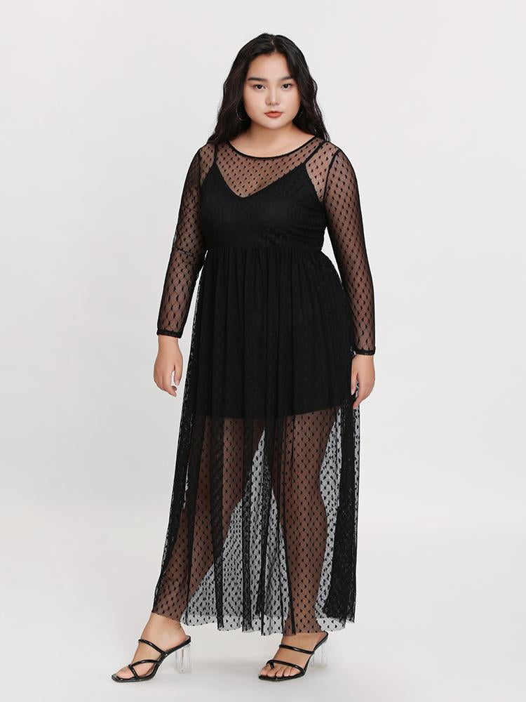 See Through Dress Set
