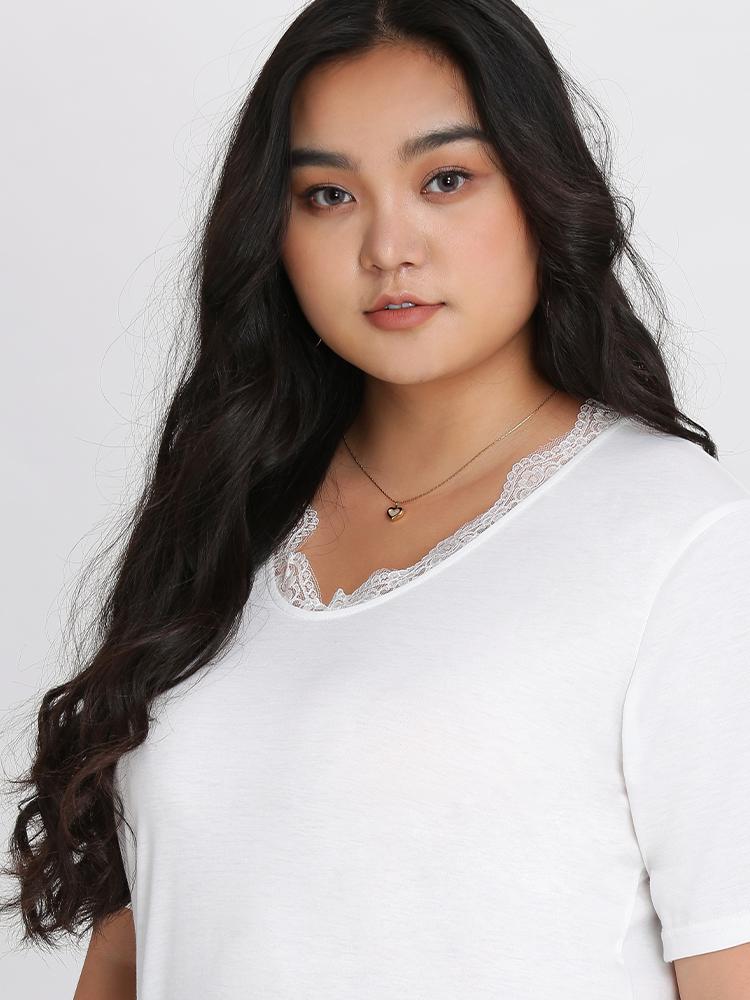 Lace Short Sleeve Tee