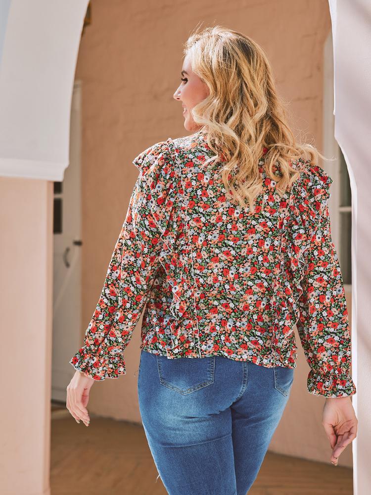 Ditsy Printed Blouse
