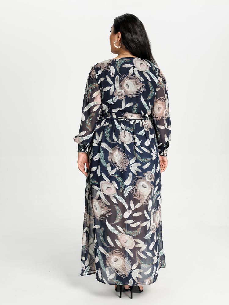 Chiffon Printed Maxi Dress