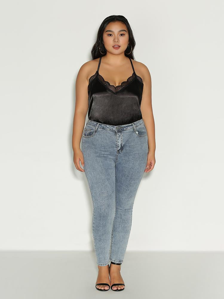 Lace Cross Back Cami