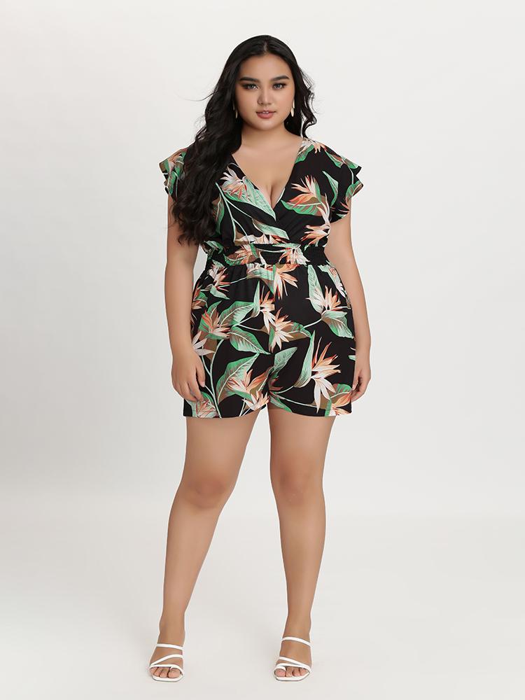 Backless Tie Back Romper