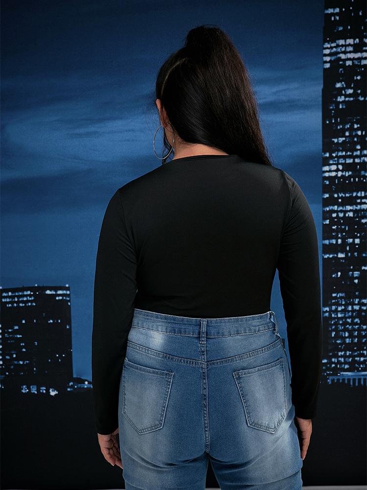 Love Skull Print Long Sleeve T-shirt