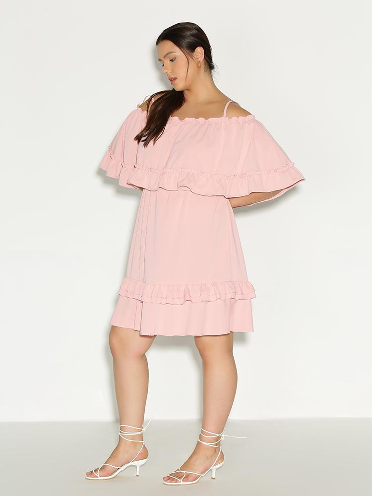 Off Shoulder Ruffle Dress