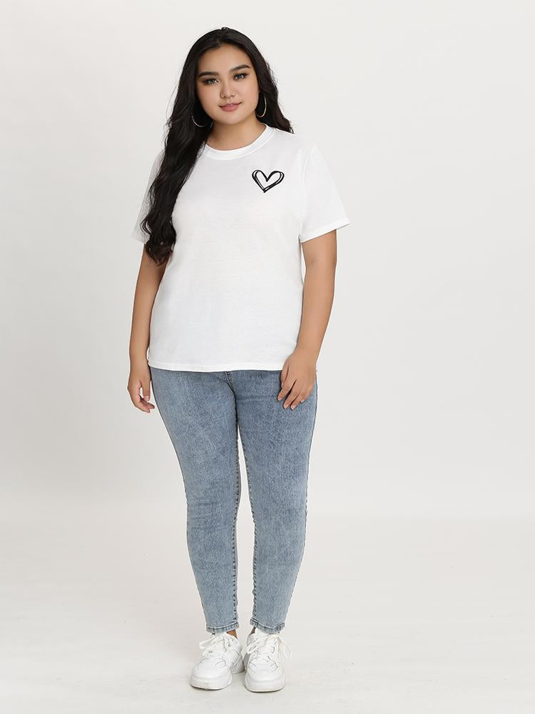 Heart Print T-Shirt