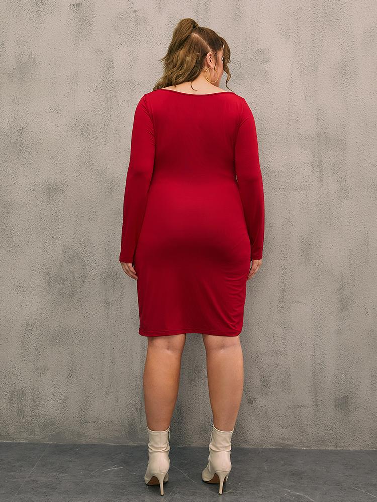 Sexy Front Knot Bodycon Dress