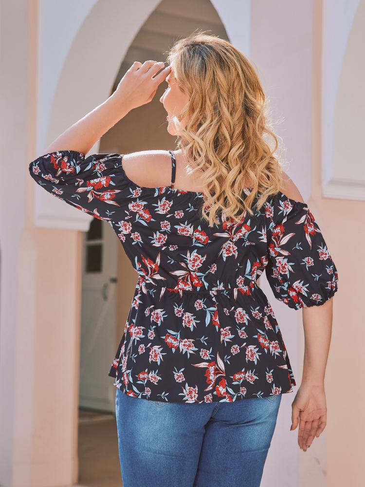 Floral Printed Camis Blouse