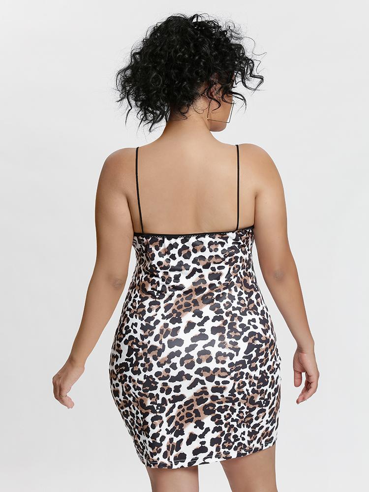 Leopard Split Hem Dress