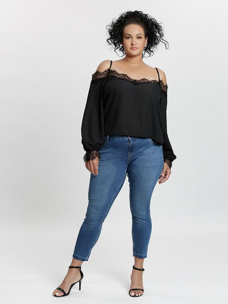Lace Off Shoulder Blouse