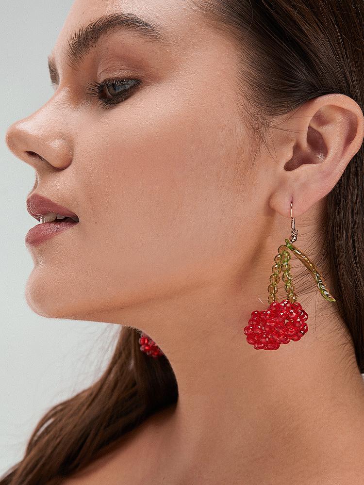 Cherry Pendant Earrings