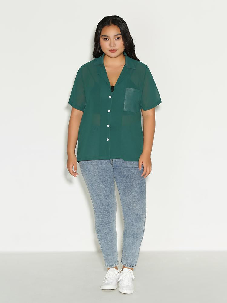 See Through Pocket Blouse