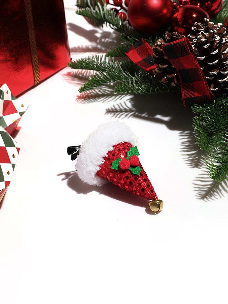 Christmas Plush Hat Hairpin