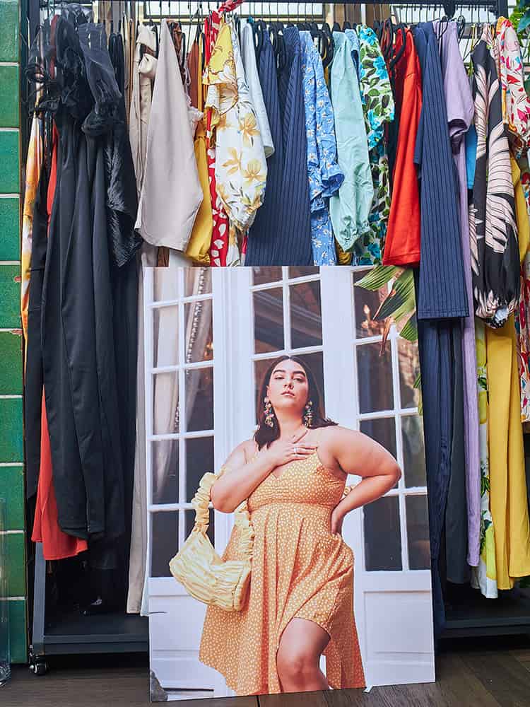 Ditsy Irregular Hem Dress