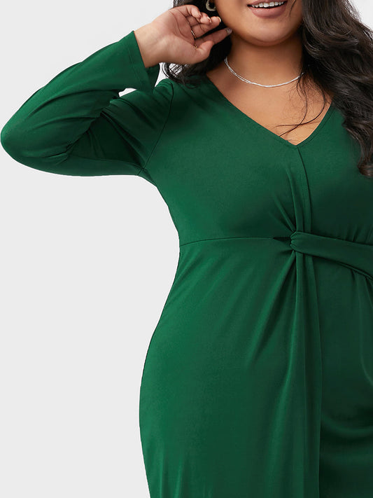 Asymmetrical High Waist Bodycon Dress