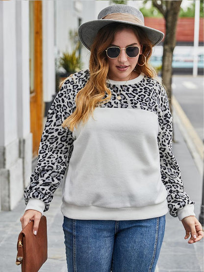 Casual Leopard Patchwork T-shirt