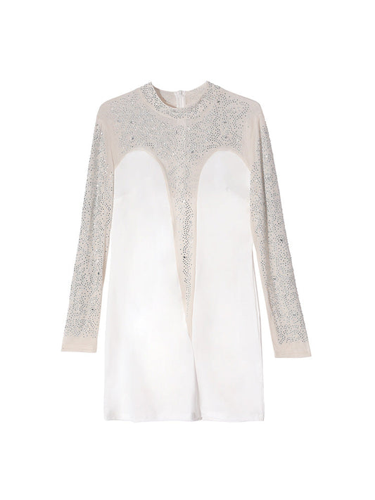 Patchwork Sequin Skinny Dress