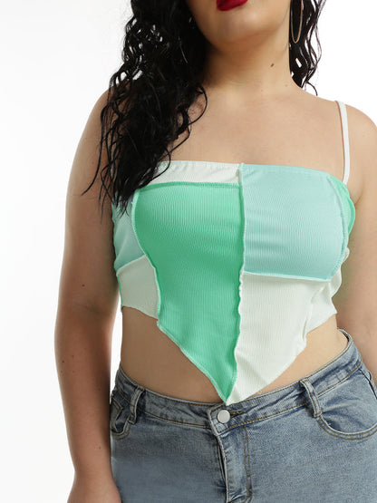 Patchwork Bandana Tube Top