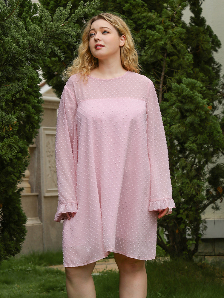 Loose Flared Sleeve Dress