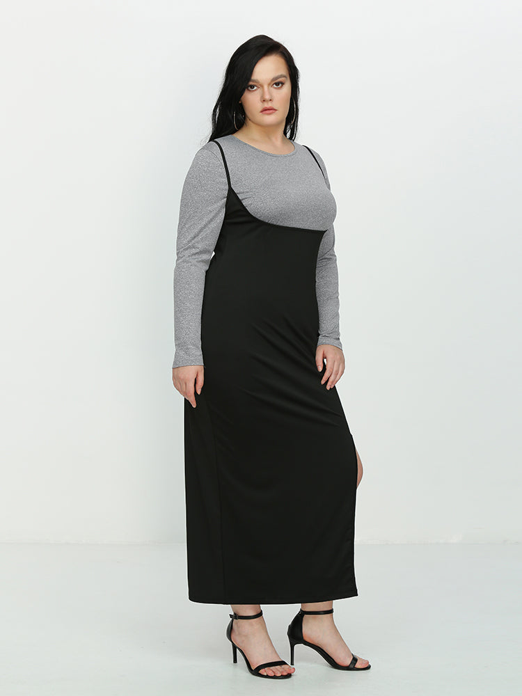 Solid Color Round Neck Basic T-shirt