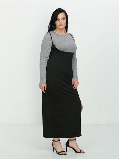 Solid Color Round Neck Basic T-shirt