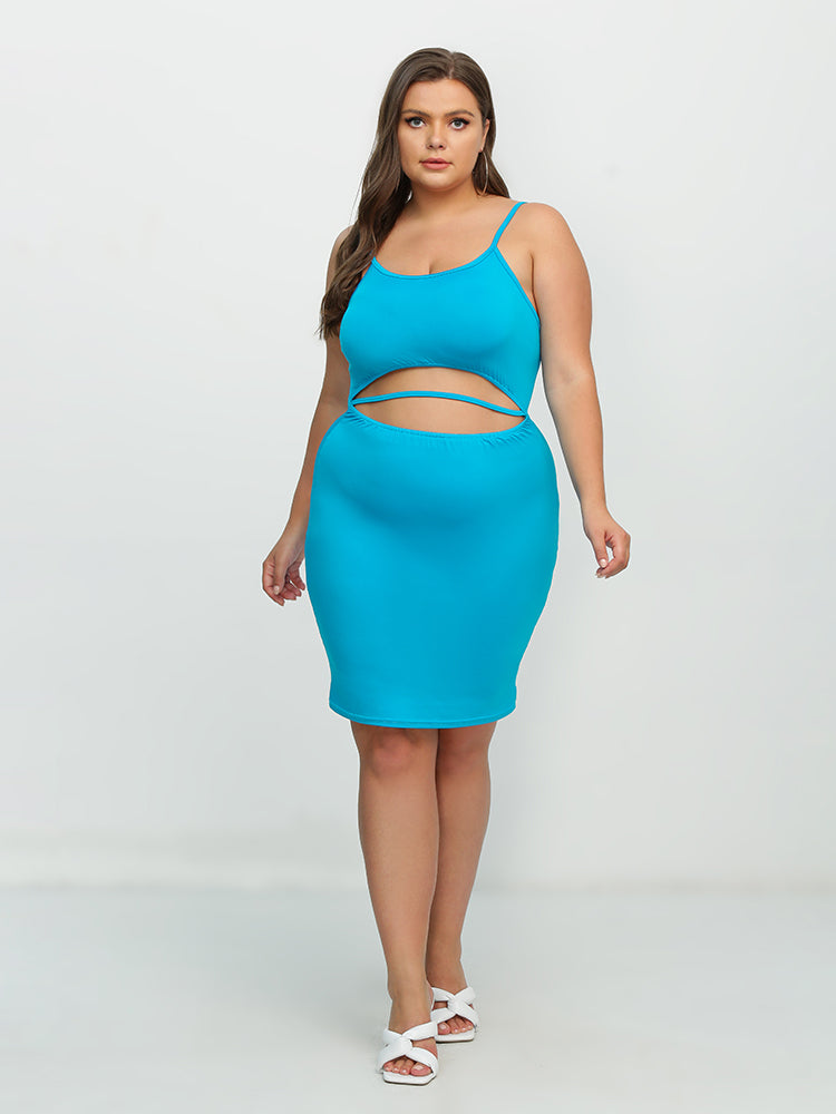 Cut Out Bodycon Midi Dress