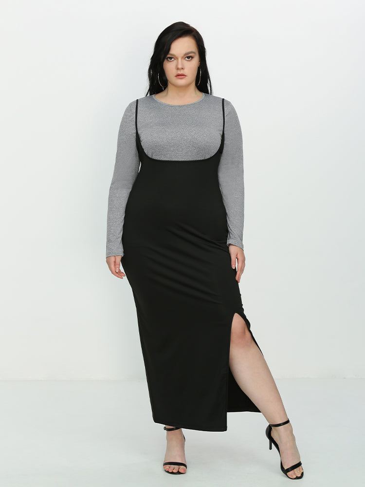 Solid Color Round Neck Basic T-shirt