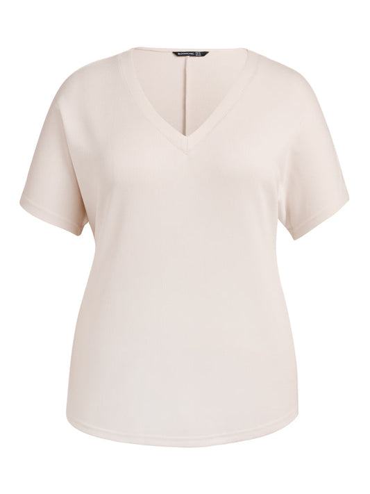 V Neck Cotton T-shirt