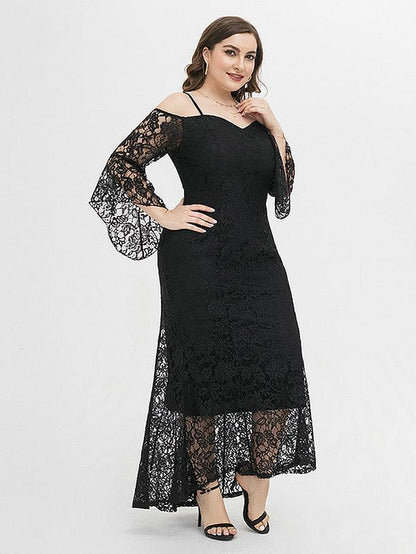 Lace Slim Fit Strapless Dress