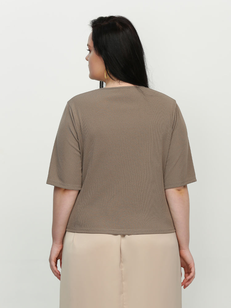 Button Short Sleeve T-Shirt