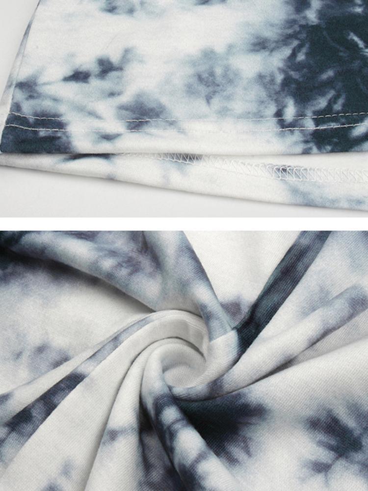 Tie Dye Round Neck Loose T-shirt
