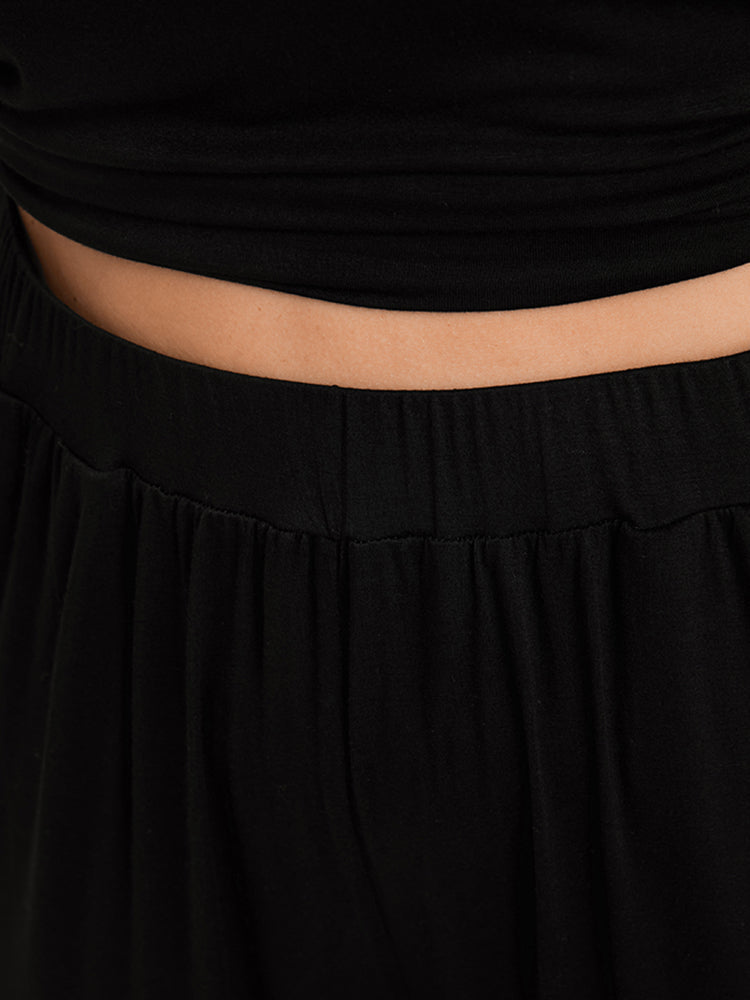 Solid Sleeveless Button Detail Tank Top