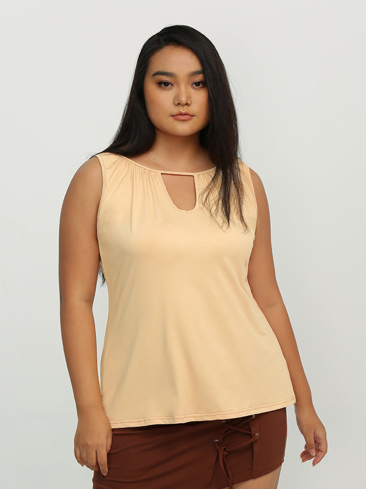 Keyhole Backless Crop Top
