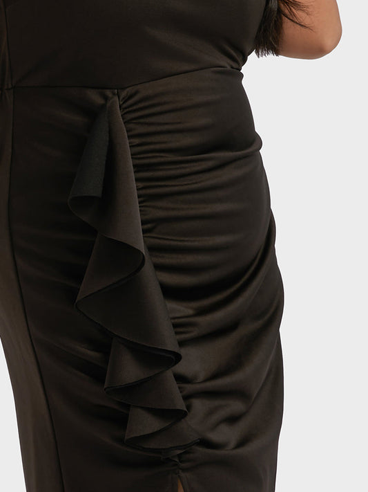 High Split Backless Bodycon Dress