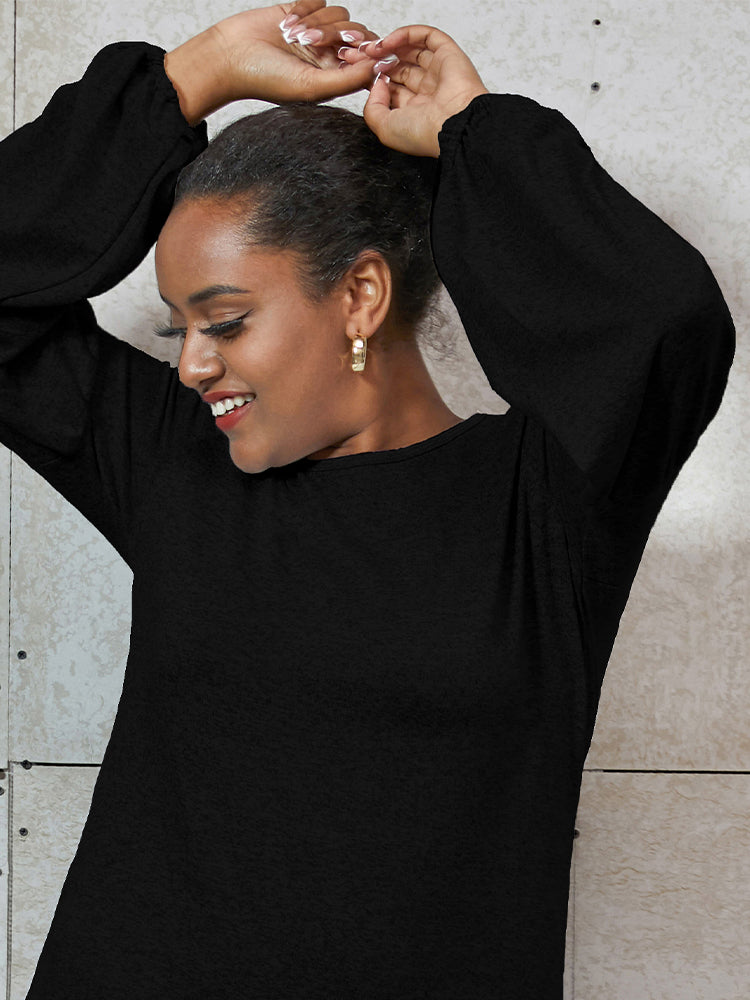 Bishop Sleeve Bodycon Dress