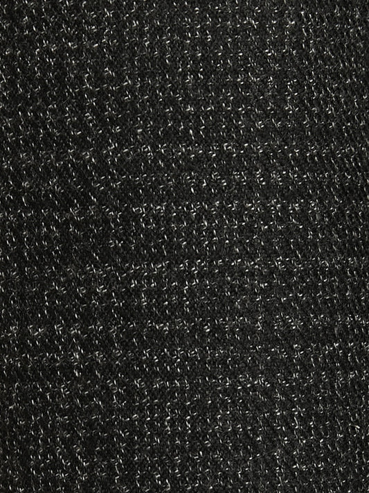 Solid Patchwork Pocket Belted Plaid Tweed Wrap Dress