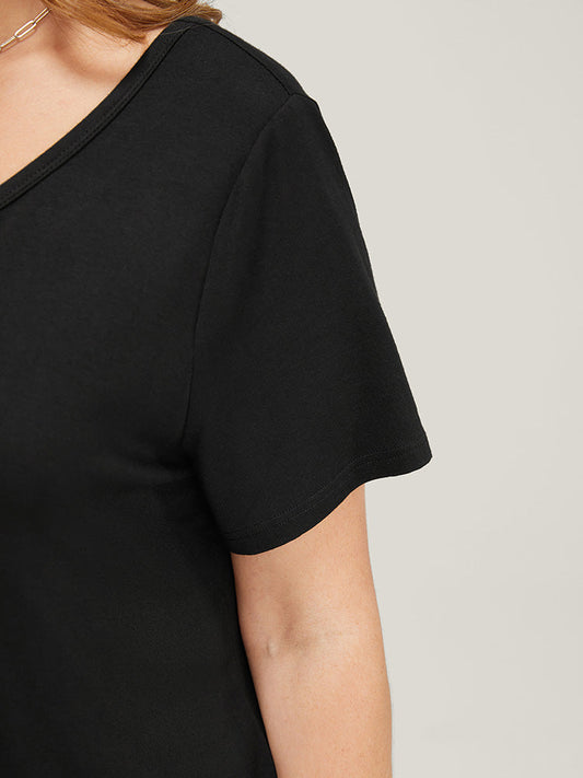 Supersoft Essentials Plain V Neck T-shirt