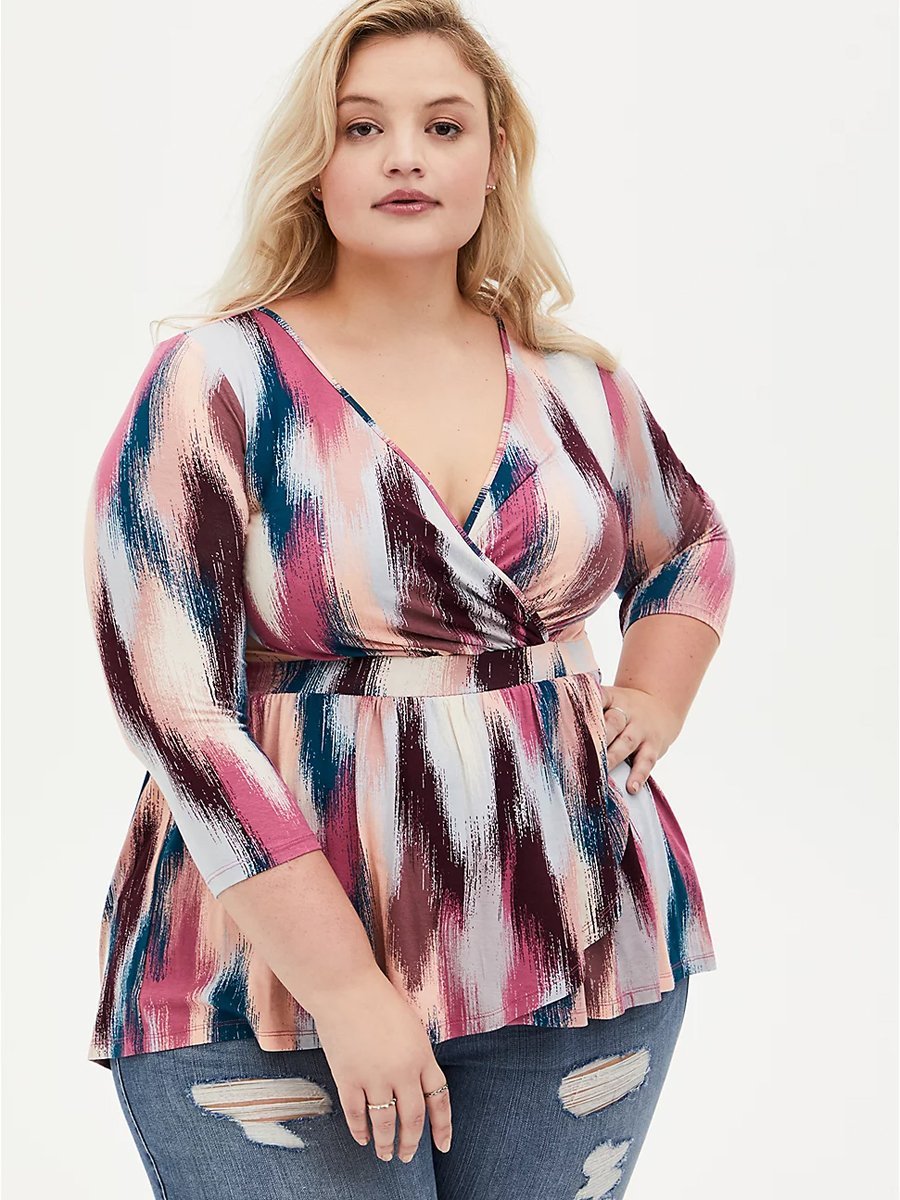 Graffiti V-neck Blouse