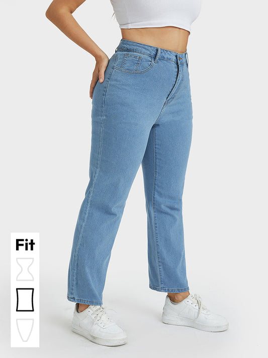 Basic High Waist Pocket Jeans