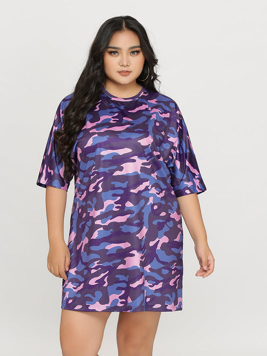 Camo Loose Loose Dress