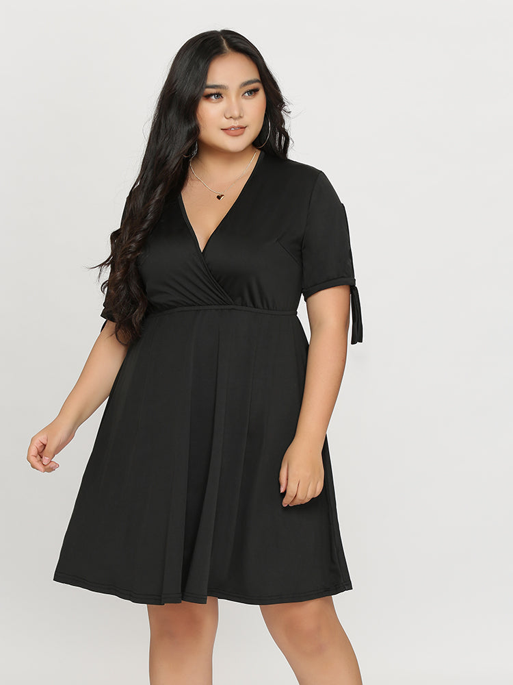 Crossover Neckline Dress