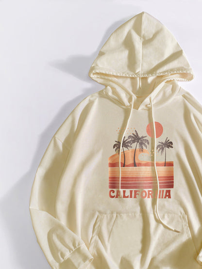 California Landscape Printed Hoodie