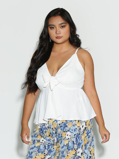 Bow Tie Ruffle Cami
