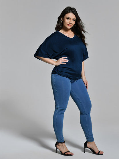 V-Neck Dolman Sleeve T-Shirt