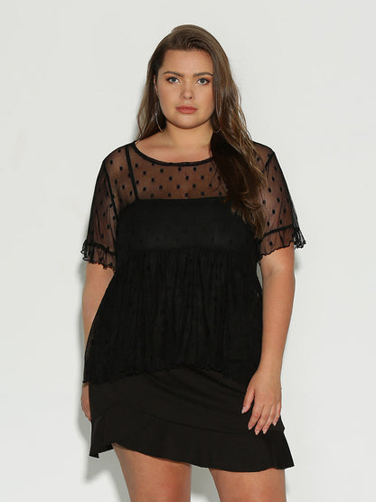 See Through Dot T-Shirt