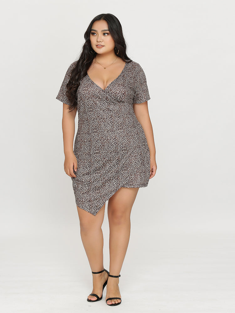 Leopard Asymmetrical Dress