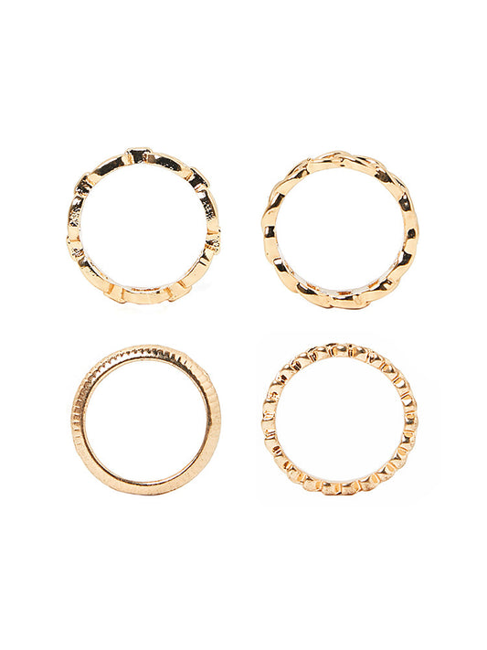 4 Pcs Vintage Chic Rings