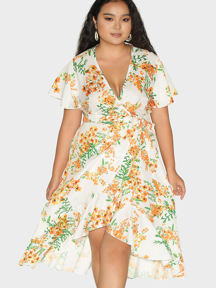 Ditsy Floral Knotted Dress